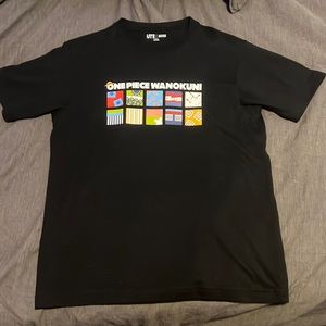 One Piece Wano Black T Shirt